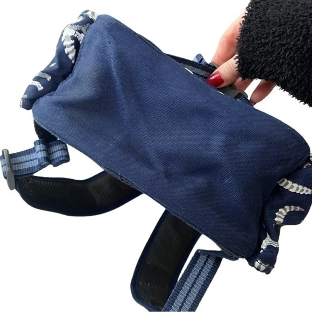Pottery Barn Kids Mackenzie Navy Blue Dino Bones Glow-in-the-Dark Mini‎ Backpack